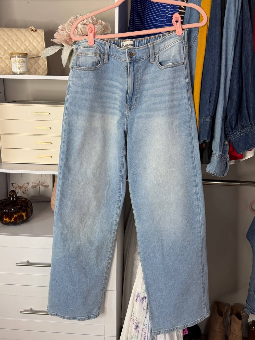 No Boundaries Straight Leg Light Blue Women’s Jeans -